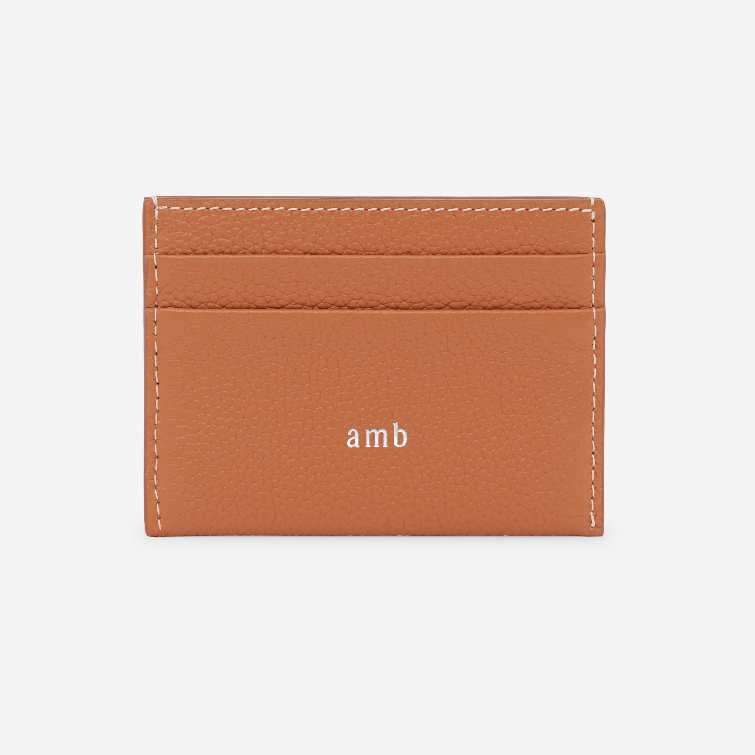 Grainy Leather TB Card Case in Warm russet brown - Women | Burberry® Official
